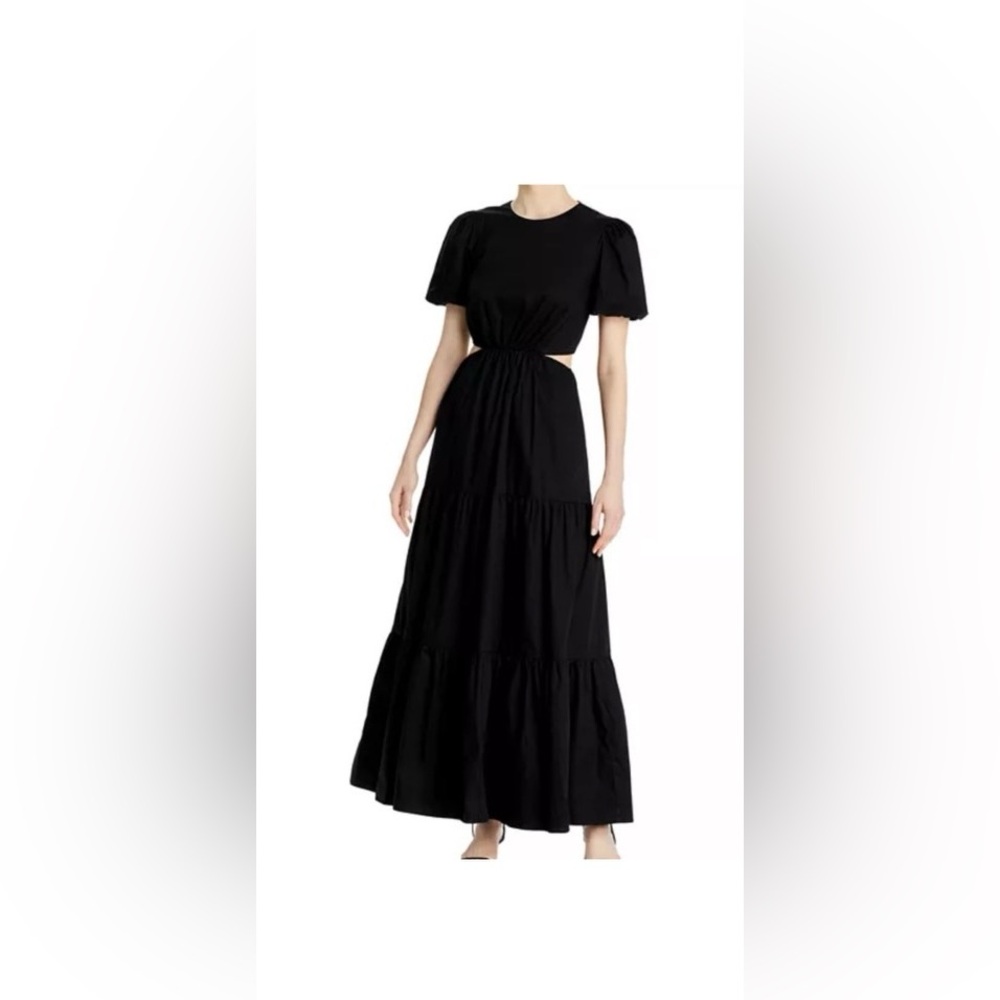 WAYF MAXI DRESS WITH SIDE CUT OUT XS EXCLUSIVE IN BLOOMINGDALE